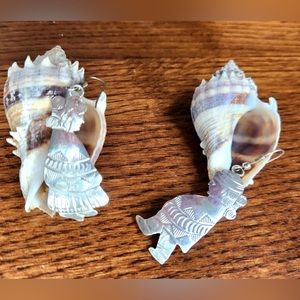 Sterling Silver Native American boy and girl earrings